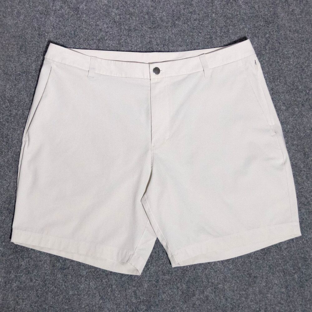 Lululemon Commission Classic Fit Shorts Ventlight Men's 36 Light Khaki Stretch